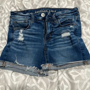 American Eagle Midi Jean shorts size 0